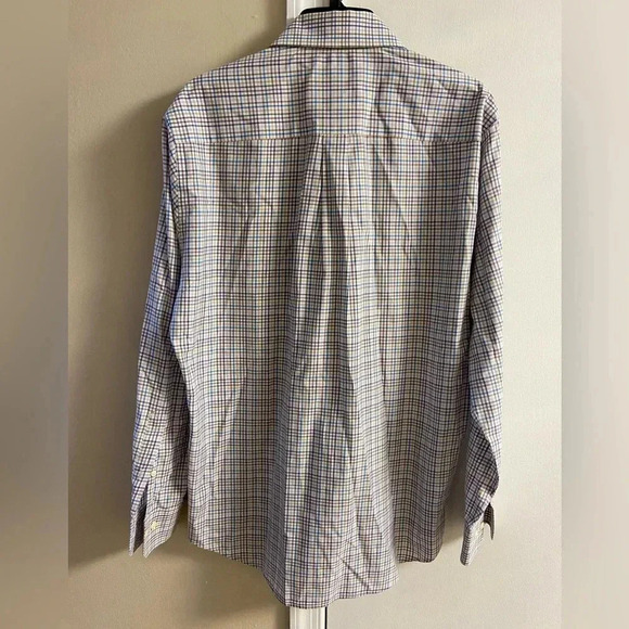 Peter Millar men button up shirt casual long sleeve plaid Medium - Picture 5 of 7